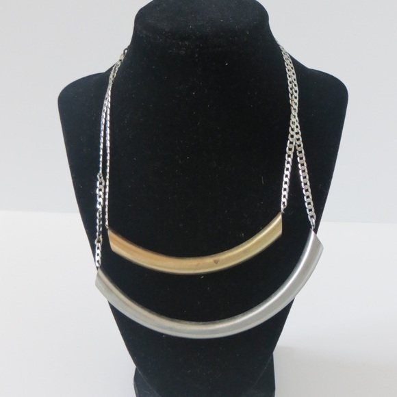 🔴CLEARANCE🔴 Silver and Gold Layered Necklace - Picture 1 of 2